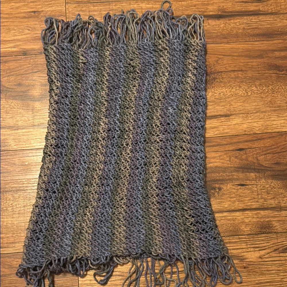 Handmade Multicolor Knit Scarf